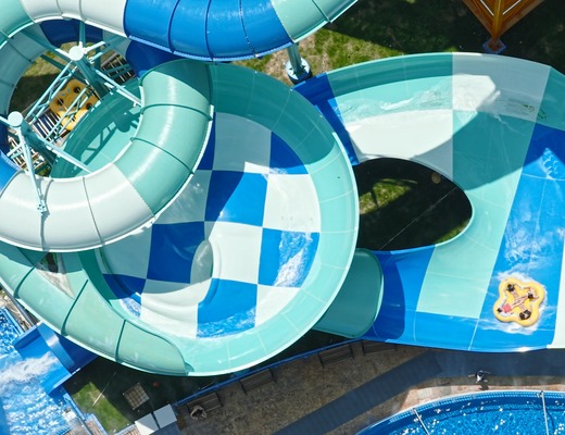 Interstella Spiral Slide + Giant Wave Rolling Slide Combination